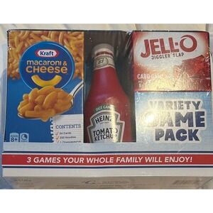 Kraft Heinz Variety Game Pack Macaroni Cheese Ketchup Jello Card Game‎